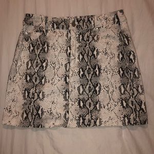 Snakeskin skirt
